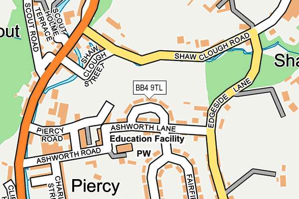 BB4 9TL map - OS OpenMap – Local (Ordnance Survey)