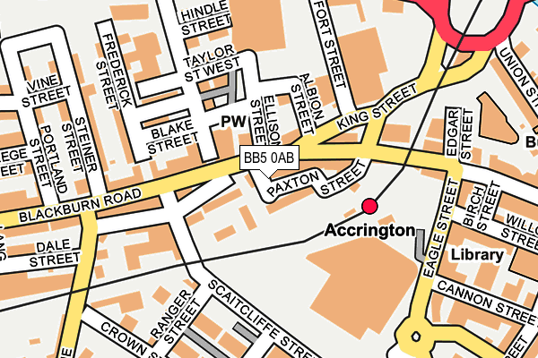 BB5 0AB map - OS OpenMap – Local (Ordnance Survey)