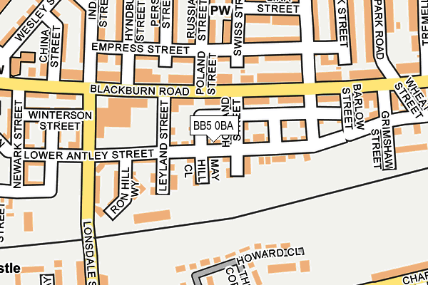 Map of SANZA TRADERS LTD at local scale