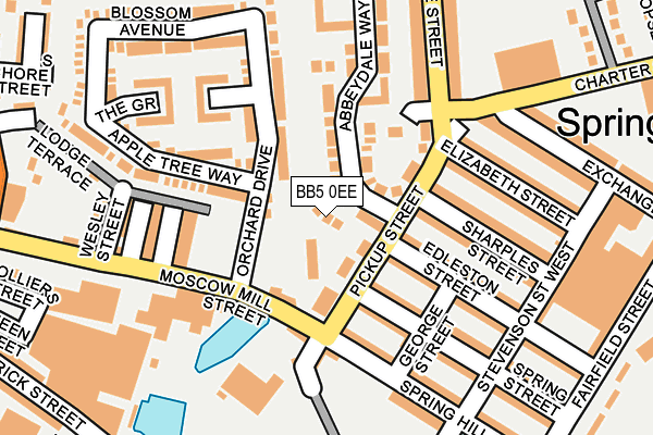 BB5 0EE map - OS OpenMap – Local (Ordnance Survey)