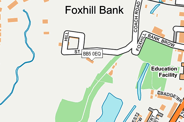 BB5 0EQ map - OS OpenMap – Local (Ordnance Survey)