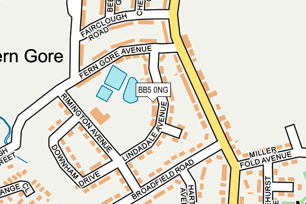 BB5 0NG map - OS OpenMap – Local (Ordnance Survey)