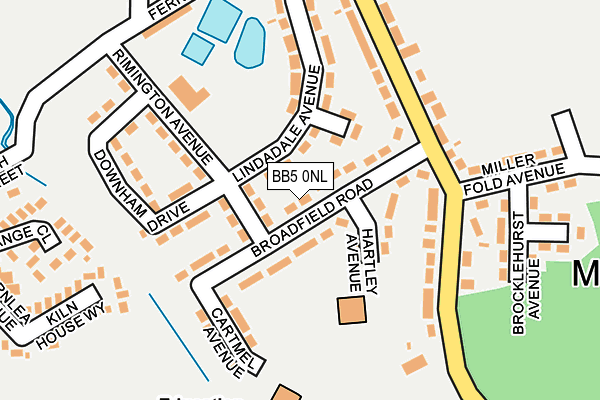 BB5 0NL map - OS OpenMap – Local (Ordnance Survey)