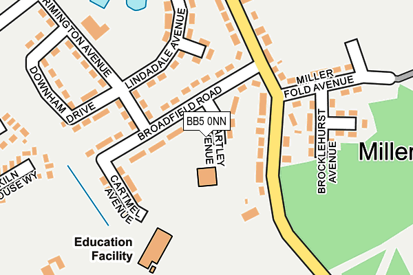 BB5 0NN map - OS OpenMap – Local (Ordnance Survey)