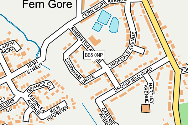 BB5 0NP map - OS OpenMap – Local (Ordnance Survey)