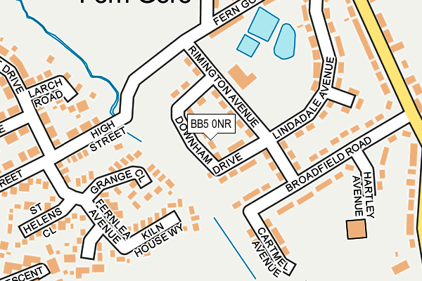 BB5 0NR map - OS OpenMap – Local (Ordnance Survey)