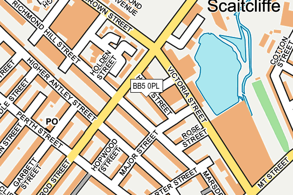 BB5 0PL map - OS OpenMap – Local (Ordnance Survey)