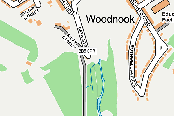 BB5 0PR map - OS OpenMap – Local (Ordnance Survey)