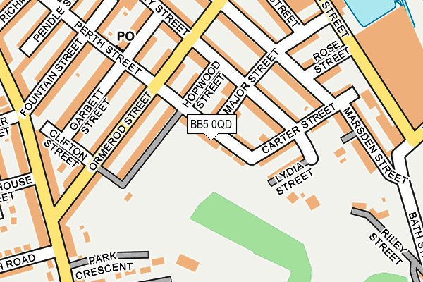BB5 0QD map - OS OpenMap – Local (Ordnance Survey)
