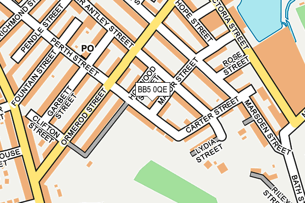 BB5 0QE map - OS OpenMap – Local (Ordnance Survey)