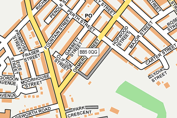 BB5 0QG map - OS OpenMap – Local (Ordnance Survey)