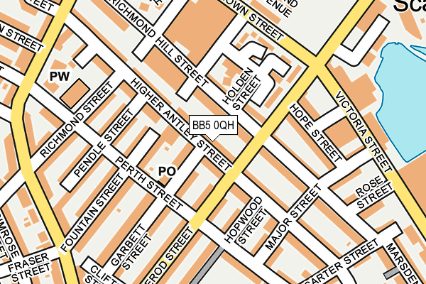BB5 0QH map - OS OpenMap – Local (Ordnance Survey)