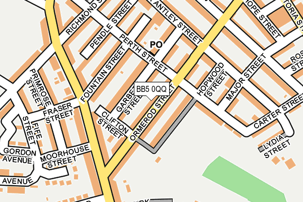 BB5 0QQ map - OS OpenMap – Local (Ordnance Survey)