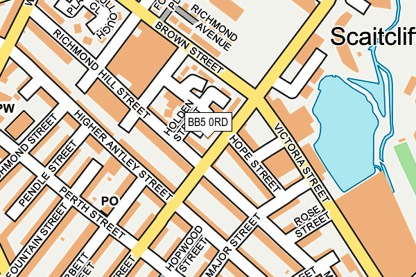 BB5 0RD map - OS OpenMap – Local (Ordnance Survey)