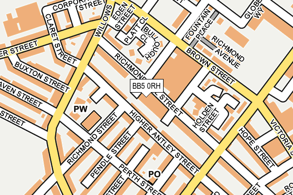 BB5 0RH map - OS OpenMap – Local (Ordnance Survey)