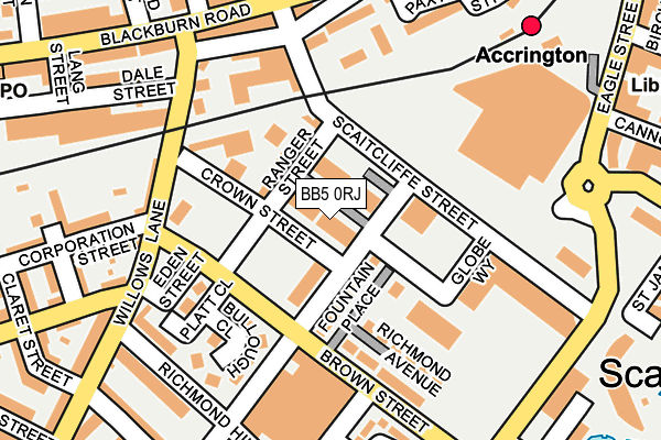 BB5 0RJ map - OS OpenMap – Local (Ordnance Survey)