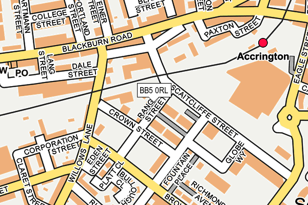 BB5 0RL map - OS OpenMap – Local (Ordnance Survey)