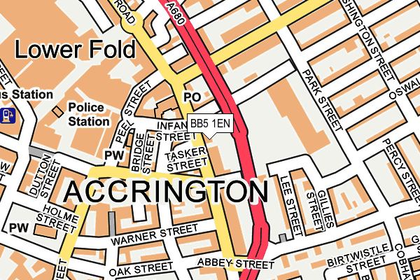 Map of ACCY CATERING LTD at local scale