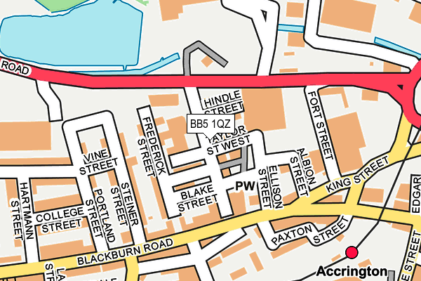 BB5 1QZ map - OS OpenMap – Local (Ordnance Survey)