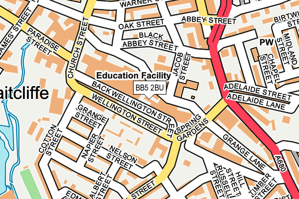 BB5 2BU map - OS OpenMap – Local (Ordnance Survey)