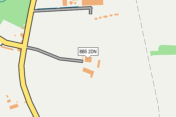 BB5 2DN map - OS OpenMap – Local (Ordnance Survey)
