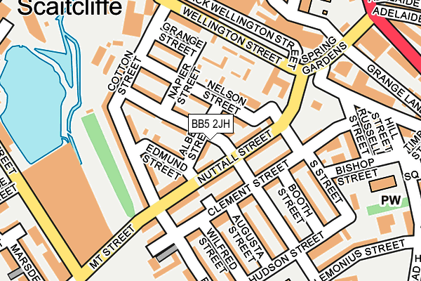 BB5 2JH map - OS OpenMap – Local (Ordnance Survey)