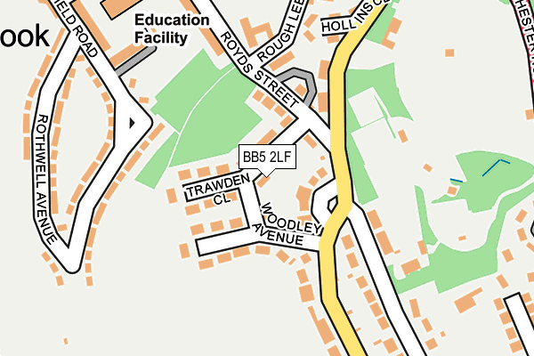 BB5 2LF map - OS OpenMap – Local (Ordnance Survey)