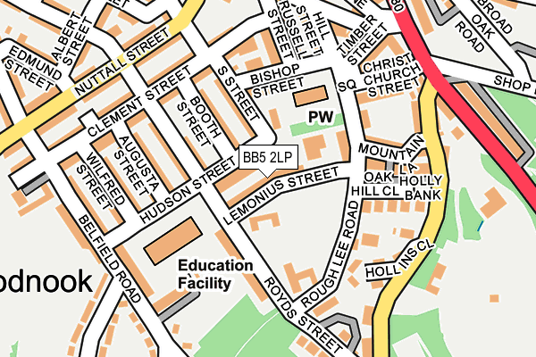 BB5 2LP map - OS OpenMap – Local (Ordnance Survey)