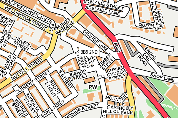 BB5 2ND map - OS OpenMap – Local (Ordnance Survey)