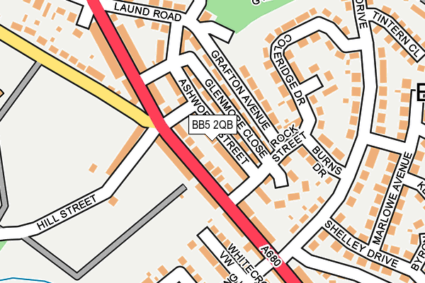BB5 2QB map - OS OpenMap – Local (Ordnance Survey)