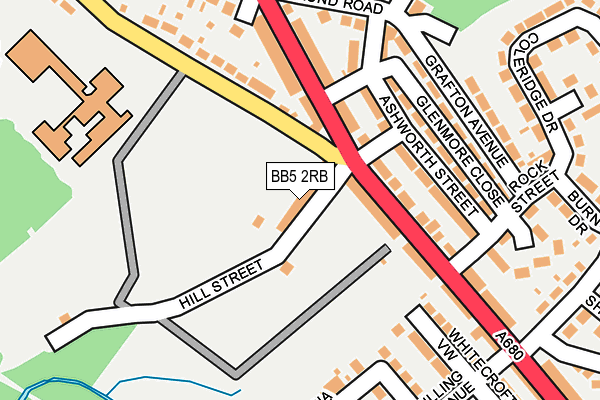 BB5 2RB map - OS OpenMap – Local (Ordnance Survey)