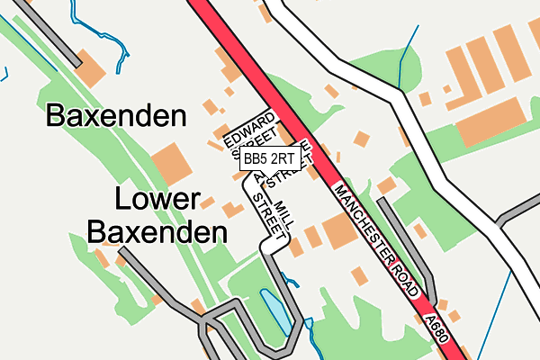 Map of BAXENDEN CAR BREAKERS LTD at local scale