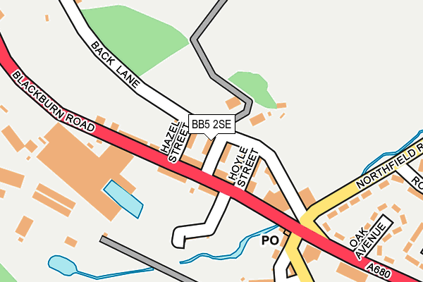 BB5 2SE map - OS OpenMap – Local (Ordnance Survey)