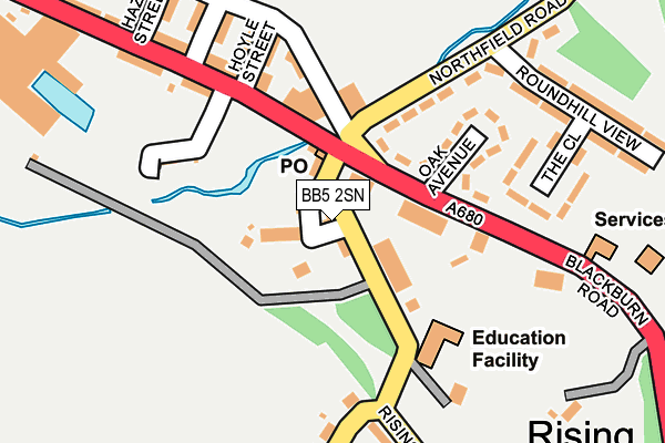 BB5 2SN map - OS OpenMap – Local (Ordnance Survey)