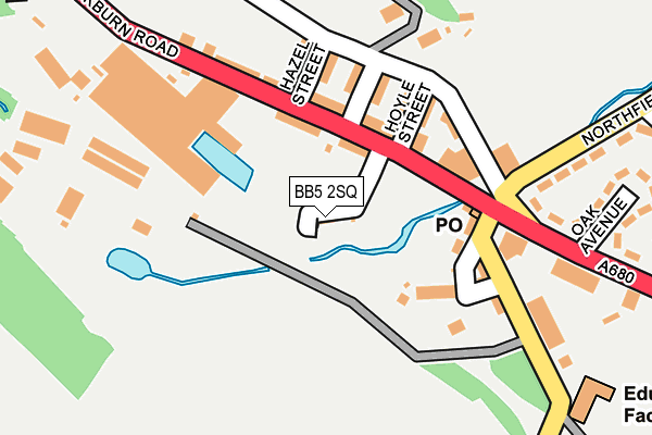 BB5 2SQ map - OS OpenMap – Local (Ordnance Survey)
