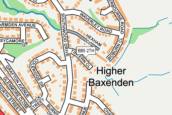 BB5 2TH map - OS OpenMap – Local (Ordnance Survey)