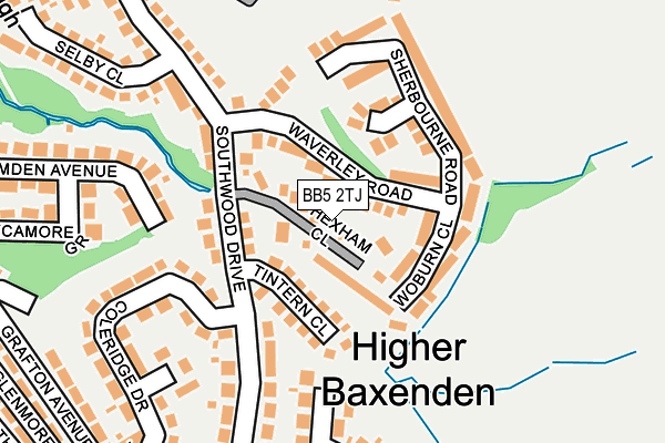 BB5 2TJ map - OS OpenMap – Local (Ordnance Survey)