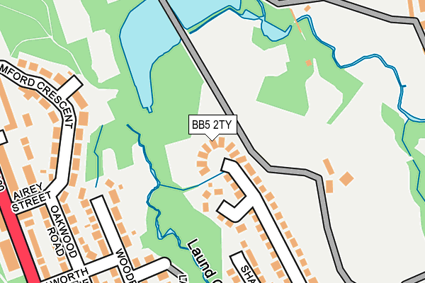 BB5 2TY map - OS OpenMap – Local (Ordnance Survey)