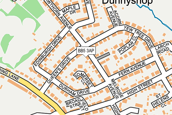 BB5 3AP map - OS OpenMap – Local (Ordnance Survey)