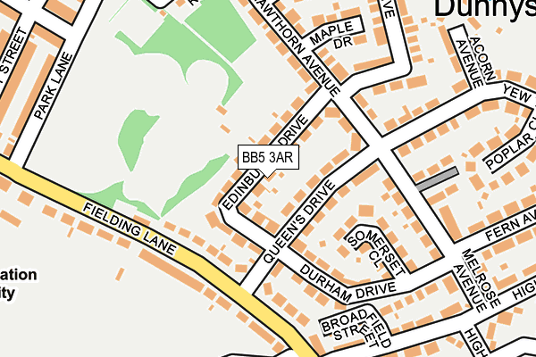 BB5 3AR map - OS OpenMap – Local (Ordnance Survey)