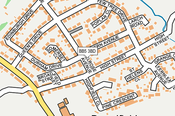 BB5 3BD map - OS OpenMap – Local (Ordnance Survey)