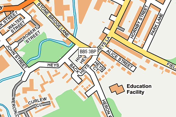 BB5 3BP map - OS OpenMap – Local (Ordnance Survey)