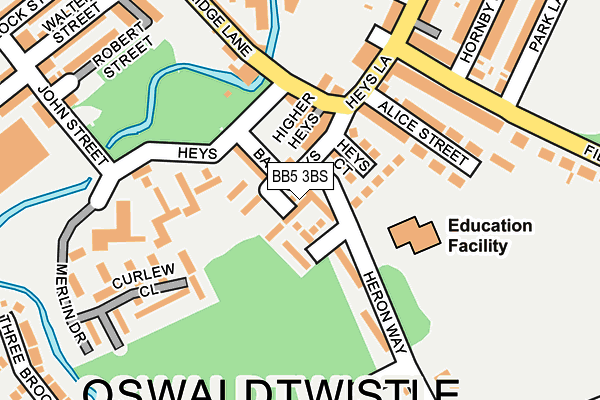 BB5 3BS map - OS OpenMap – Local (Ordnance Survey)