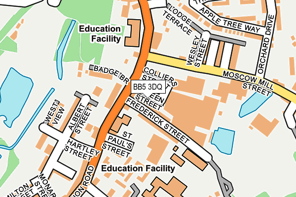 BB5 3DQ map - OS OpenMap – Local (Ordnance Survey)