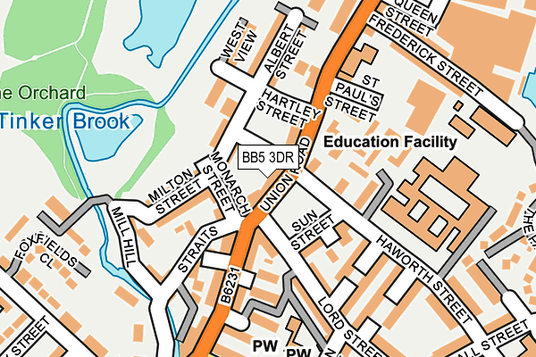 Map of LIN SPOT TAKEAWAY LTD at local scale