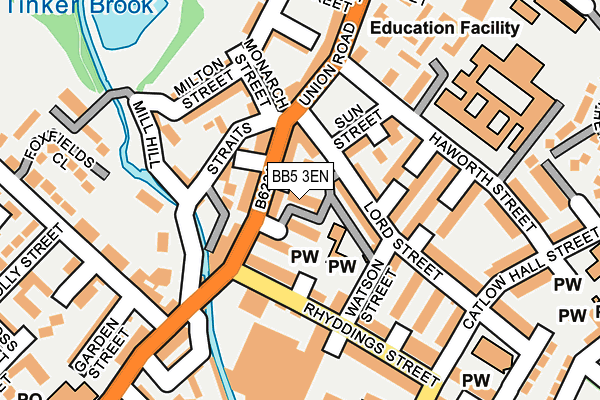 BB5 3EN map - OS OpenMap – Local (Ordnance Survey)