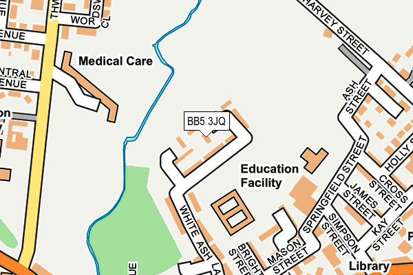 BB5 3JQ map - OS OpenMap – Local (Ordnance Survey)