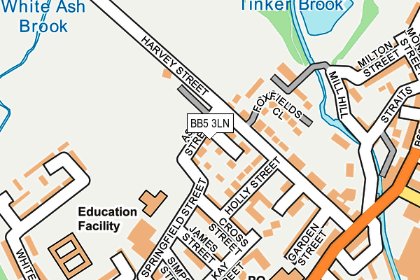 BB5 3LN map - OS OpenMap – Local (Ordnance Survey)