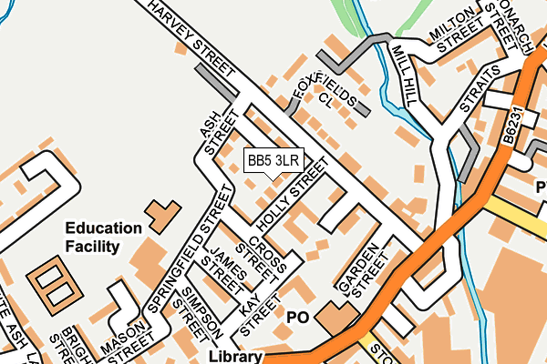 BB5 3LR map - OS OpenMap – Local (Ordnance Survey)