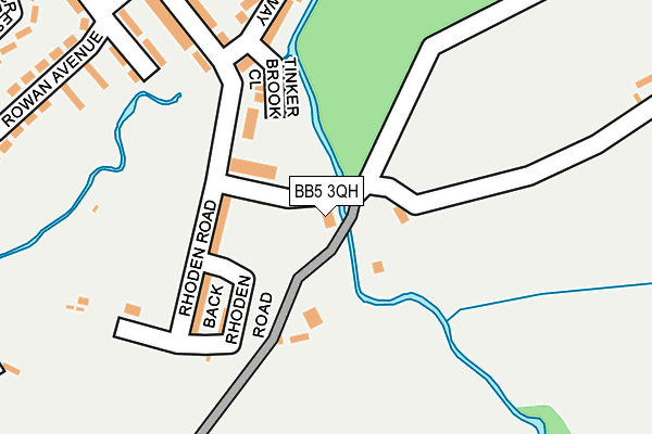 BB5 3QH map - OS OpenMap – Local (Ordnance Survey)